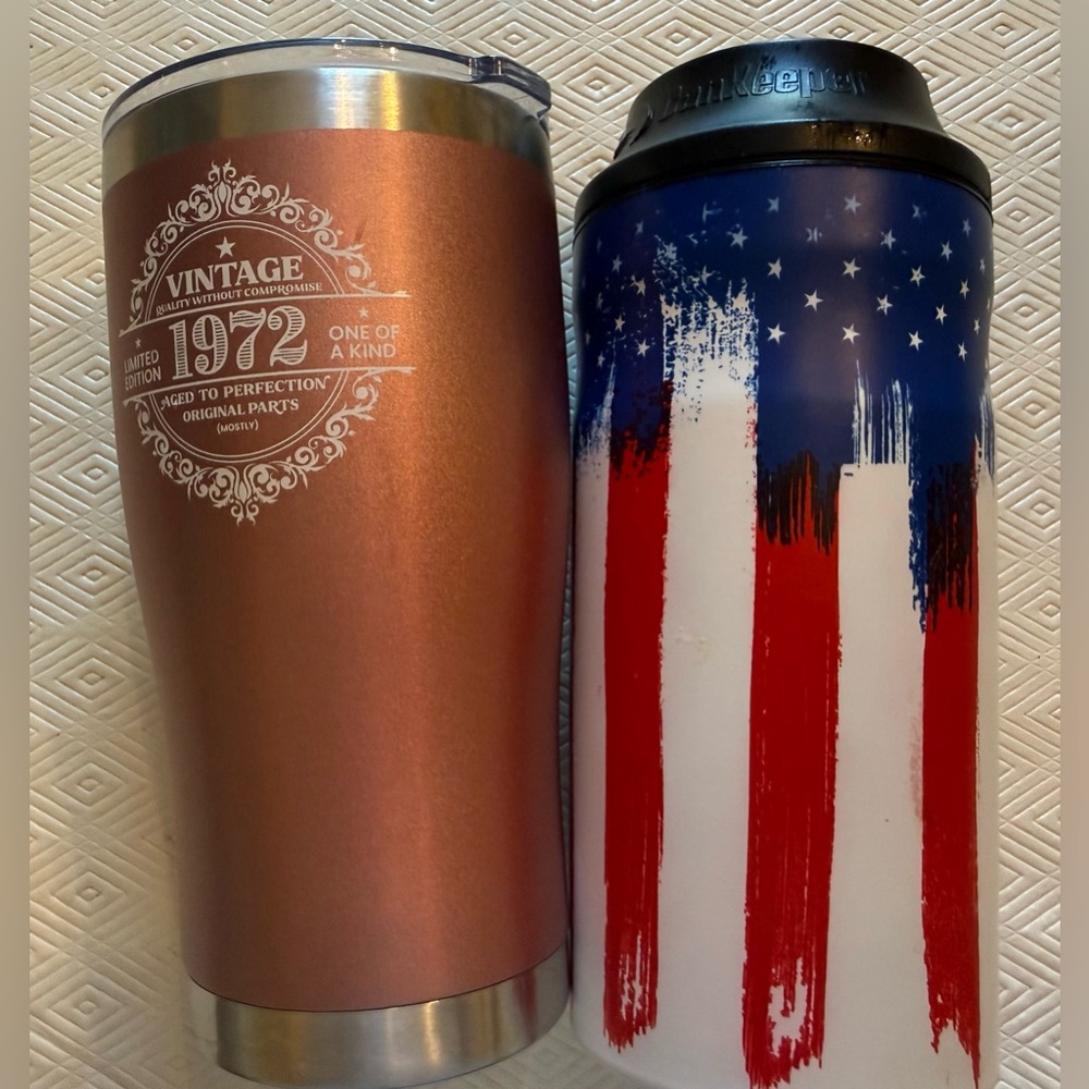 Thermos Drink Cups & Can Keeper Patriotic